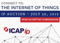 ICAP Patent Brokerage Internet Of Things Auction July 30, 2015