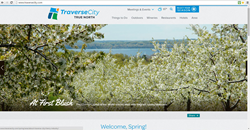 Spring Landing Page for Traverse City's new Official Website