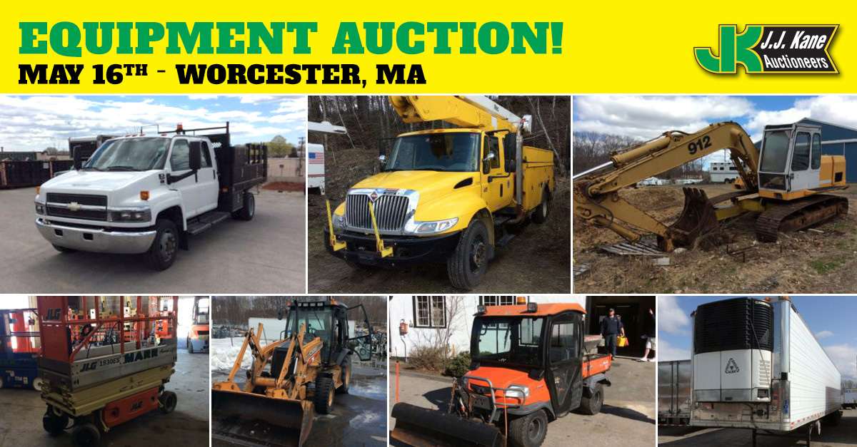 Public Car and Equipment Auction, Worcester, MA, May 16, 2015