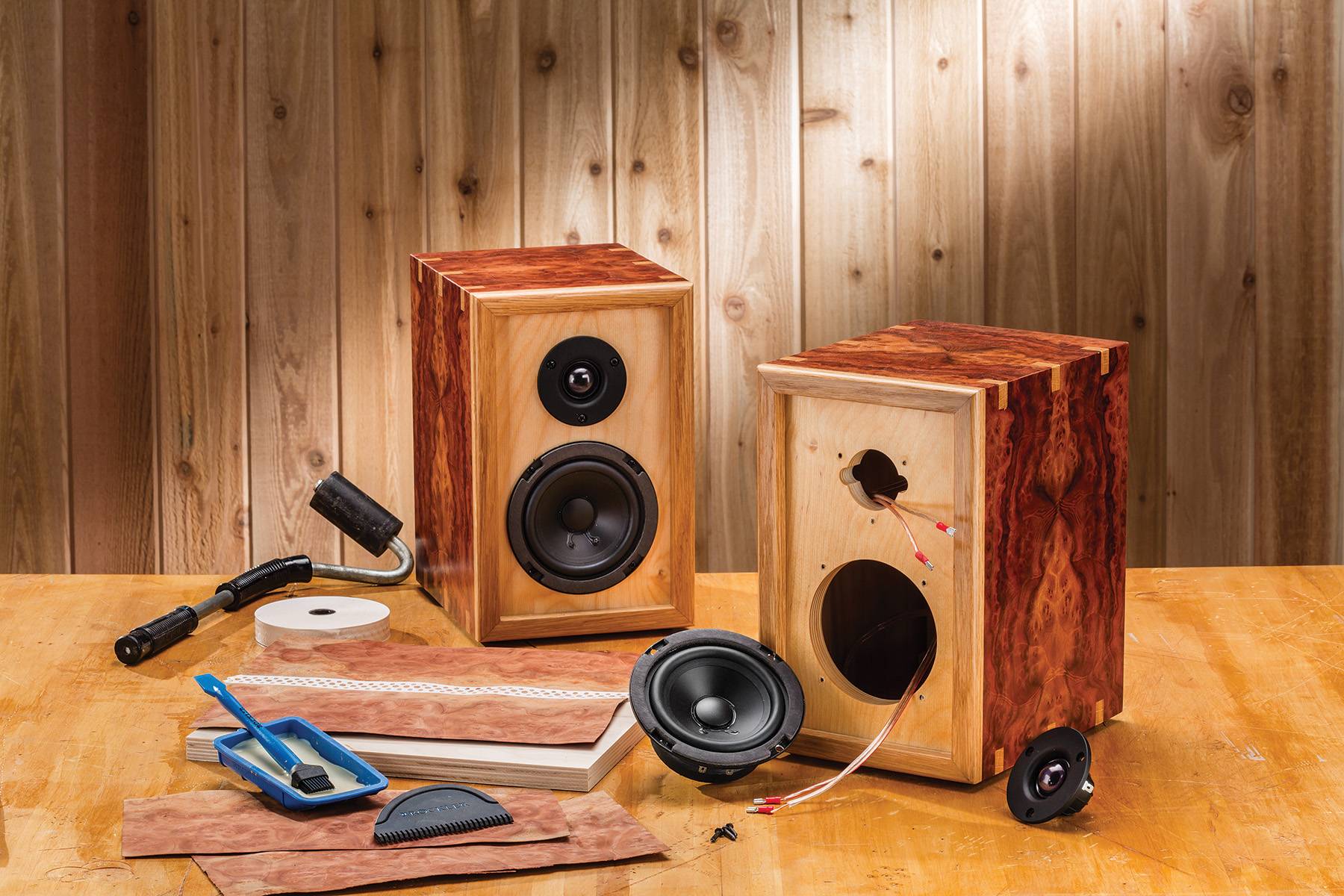 wooden speaker box