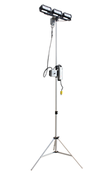 Adjustable LED Light Tower with Three 36 Watt LED Light Heads