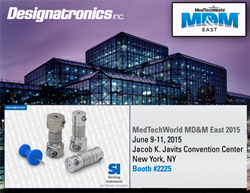 Designatronics attends MD&D East 2015 at the Jacob Javits Convention Center