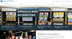 The new mobile-friendly website featuring America's beer distributors