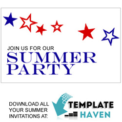 Download all your summer invitations at TemplateHaven.com