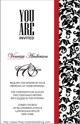 wedding invitation from the printable wedding