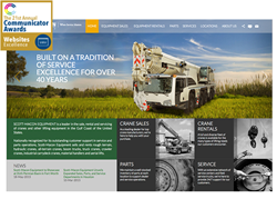 Scott-Macon Equipment website recognized at the 2015 Communicator Awards.