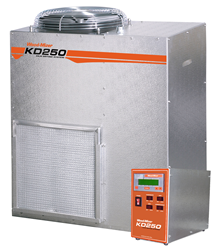 The Wood-Mizer KD250 Dehumidification Kiln Kit features a 4,000 board foot capacity.