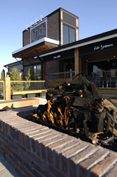 Fire pit at Brick House Tavern + Tap resaturant