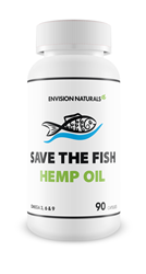 Save the Fish Hemp Oil - a choice with multiple benefits for the environment - 90 X 1,000mg vegan soft gels