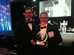 Chris Pershing, left, EagleView co-founder and Chris Barrow,right, EagleView President and CEO