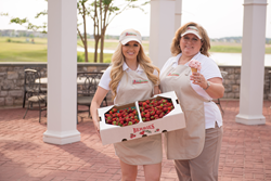 Katey Evans and Jo Ellen Algier focus The Frozen Farmer's menu on the farm fresh ingredients grown and harvested at Evans Farms.