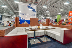 Presenting a custom-USA-made modular VIP booth seating.