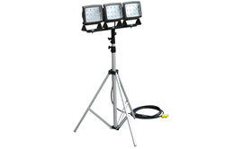 120 Watt LED Work Light Mounted on a 3'-10' Telescoping Tripod