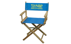 Branded Director's Chair by Displays and Exhibits