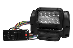 Visible and Infrared LED Light Emitter Operated by a Hard Wired Dash Mount Remote