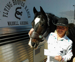 Lori Lewis with her horse Kryptonite
