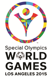 A picture of the Special Olympics World Games in Los Angeles logo