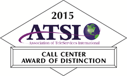 2015 ATSI Call Center Award of Distinction First American Payment Systems