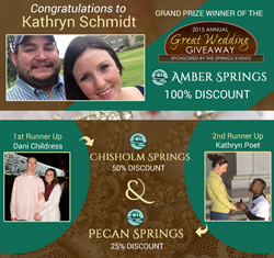 The Springs Events Announces the Winners of the 2015 Great Wedding Giveaway