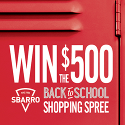 Win a Shopping Spree from Sbarro