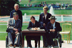 President Bush signs ADA 1990