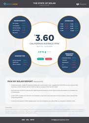 cost of solar, solar price, state of California solar