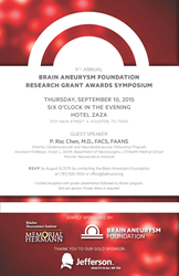 9th Annual Brain Aneurysm Foundation Research Grant Award Symposium