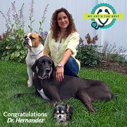 My Vet's the Best winner, Dr. Mariliz Hernandez of Bellerose Animal Hospital in Bellerose, New York.