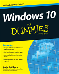 Windows 10 For Dummies, Windows 10 book, Andy Rathbone, Windows 10 For Dummies book