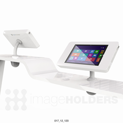 Shell+ 12 counter mounted iPad and tablet enclosure kiosk