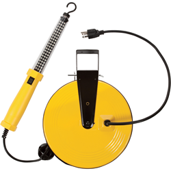 General Area Use LED Task Light with 50' Cord Reel and Magnetic Mounting Capabilities