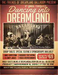 Poster for the 6th Annual Dancing into Dreamland Fundraiser