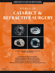 The cover of The Journal of Cataract & Refractive Surgery