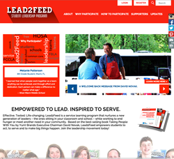 Lead2Feed.org website, designed by the digital agency Carousel30
