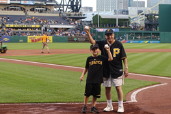 Clearview Member Throws Out First Pitch