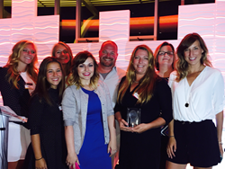 The Epiphany Learning team, including Founder and CEO Laura Henderson (pictured with the People’s Choice Wisconsin Innovation Award).