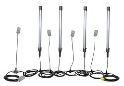 Four 14 Watt LED Work Lamps and Four Tool Taps
