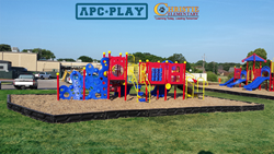 Christie Elementary's new school playground equipment by APCPLAY