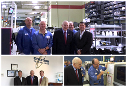 Congressman Johnson Visits Creation Technologies at Award-Winning Electronics Manufacturing Facility in Dallas, Texas