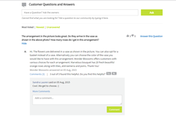 ShopSocially Customer Q & A app screenshot