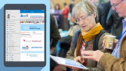 The ESOT 2015 and an example of the app in use.
