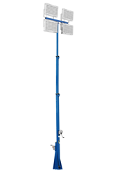 Three Stage Telescoping LED Light Mast with Four 400 Watt Light Heads
