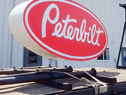 New sign ready to install for JX Peterbilt in Lafayette, IN