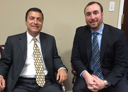 Anthony Capobianco, president of ACB, and Andrew Walsh, senior director of Finance at ERG, look forward to a new strategic alliance between the two companies.