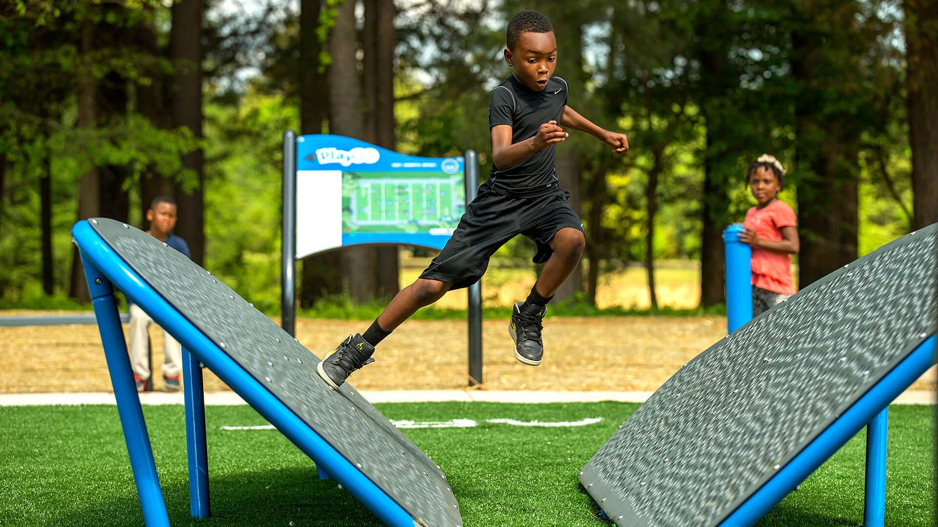 Challenge Course By GameTime Brings The Obstacle Course Experience To