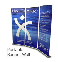Retractable Portable Banner Wall
