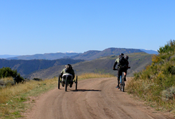 Two cyclists at the Adventure Team Challenge in Colorado.