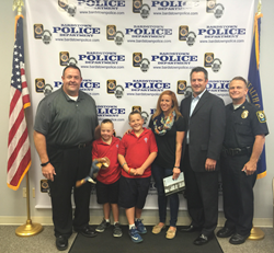 Telmate representatives and the Bardstown Police Department gathered in memory of local slain Police Officer Jason Ellis.