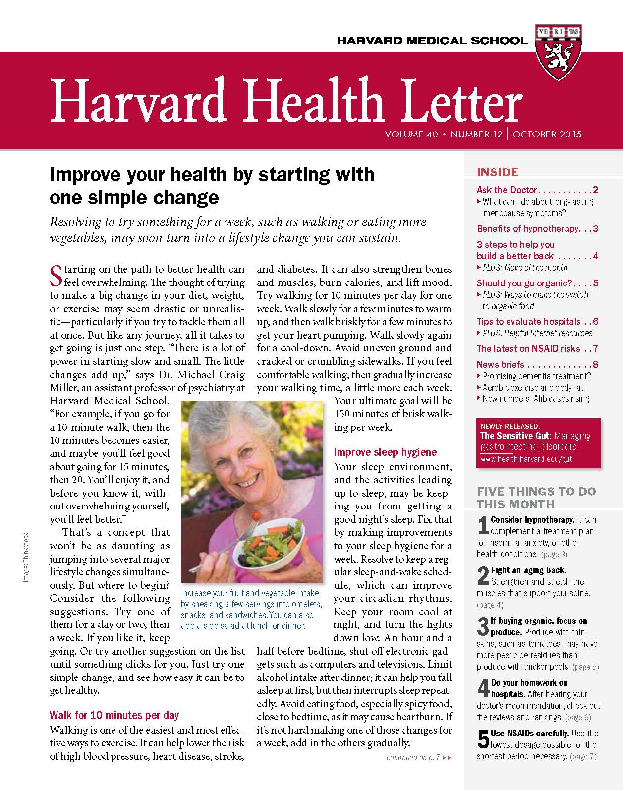 Harvard Health Letter Phone Number