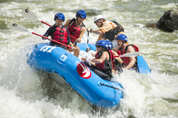 Rafting at the U.S. National Whitewater Center.